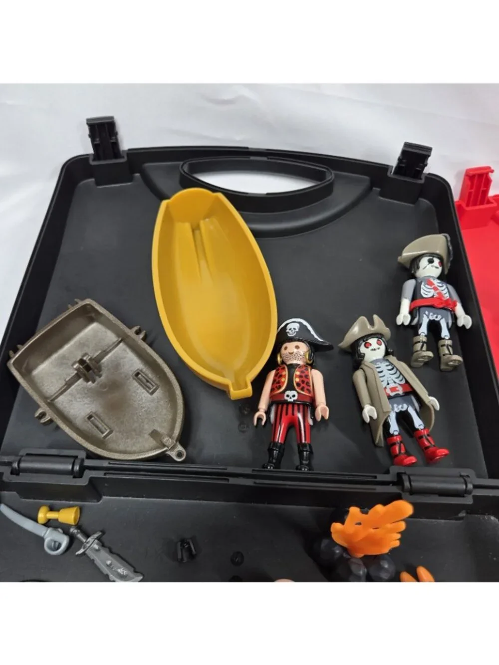 Playmobil Lot Carry Case, Pirates, Christmas, First Responder Alligator, Raft